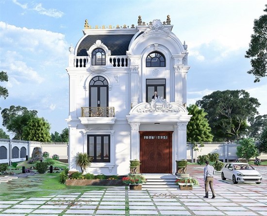 5+ gợi ý các mẫu thiết kế nhà kiểu Pháp đẹp rẻ 2024