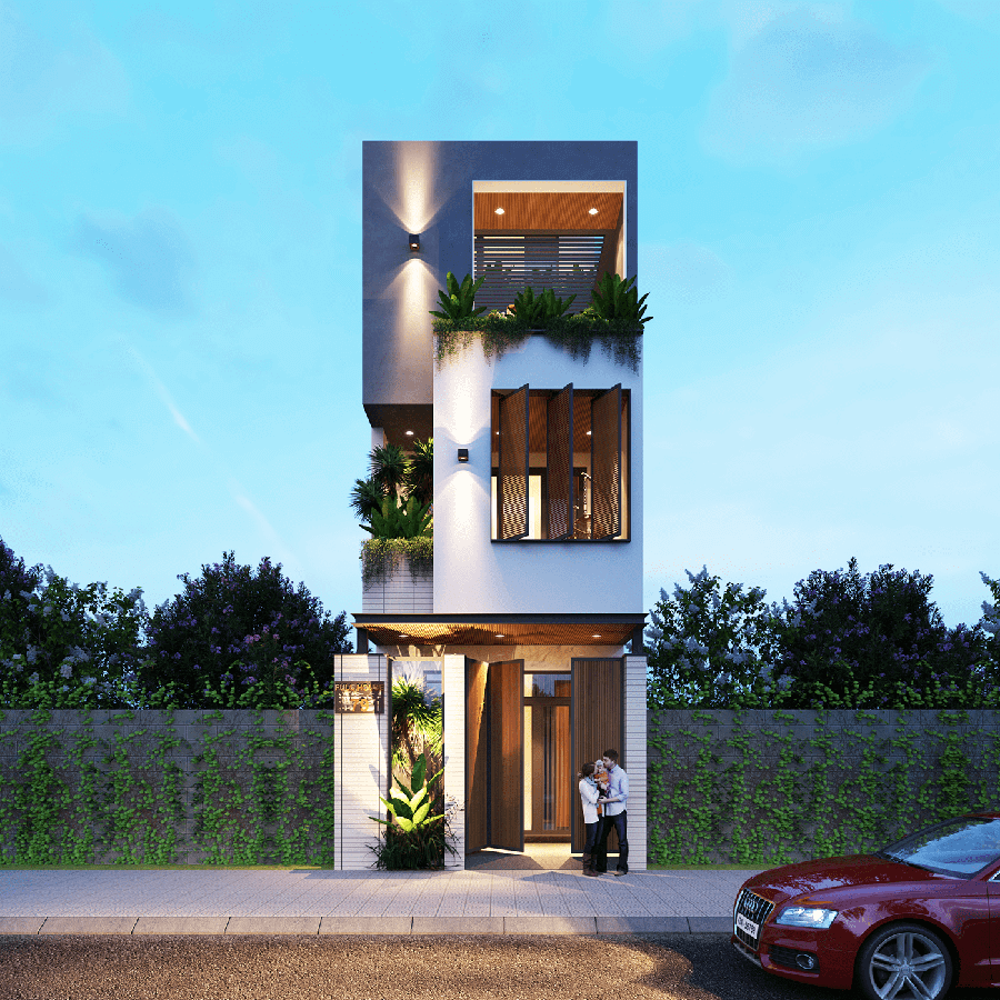 Thiết kế nhà 5m độc đáo 