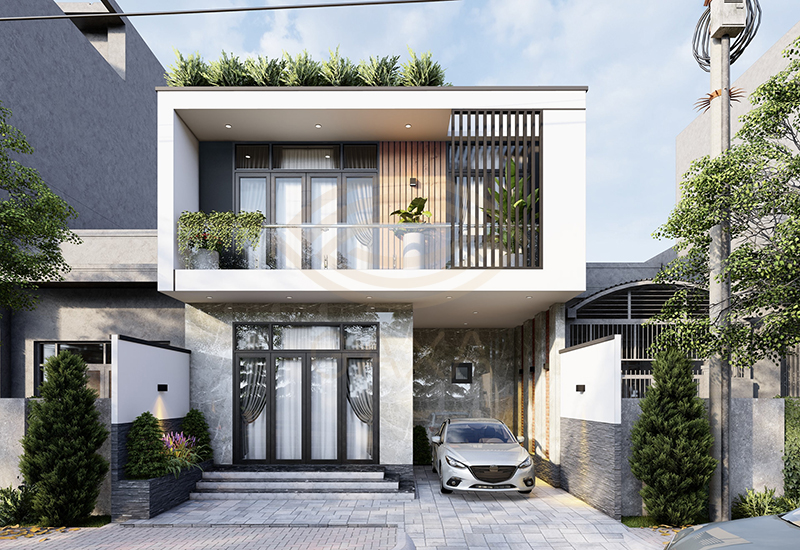 Những ngôi nhà 8m phong cách hiện đại rất được yêu thích hiện nay