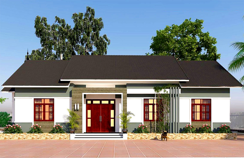 Khi cải tạo nhà 3 gian có thể sơn lại màu sơn khác cho ngôi nhà thêm mới và đẹp hơn